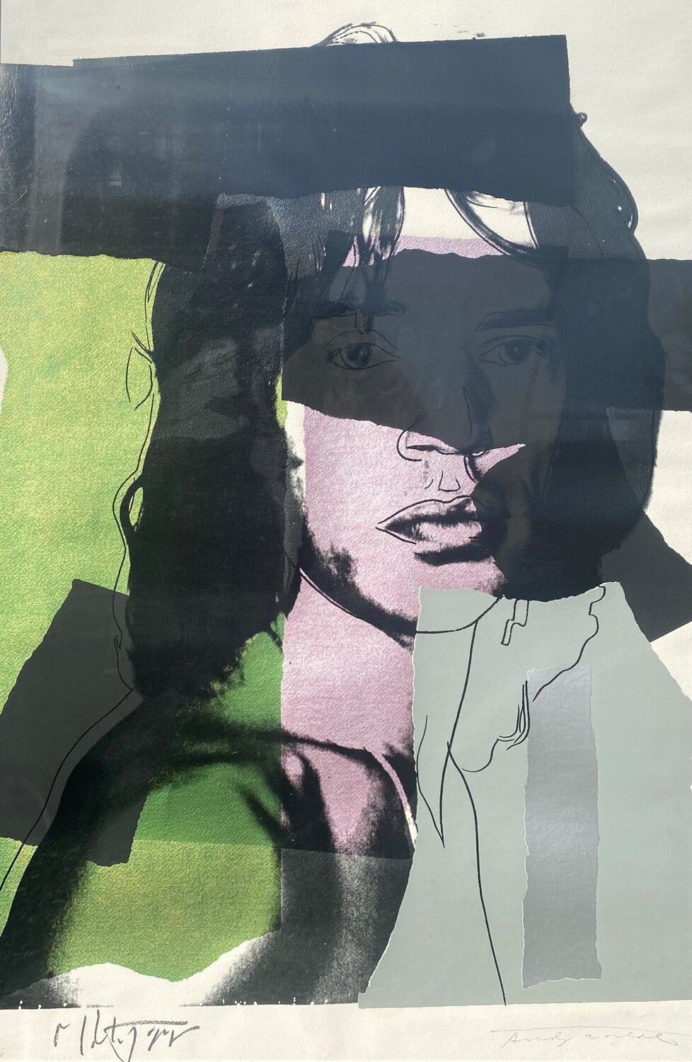 Mick Jagger II.145 Andy Warhol Print for sale