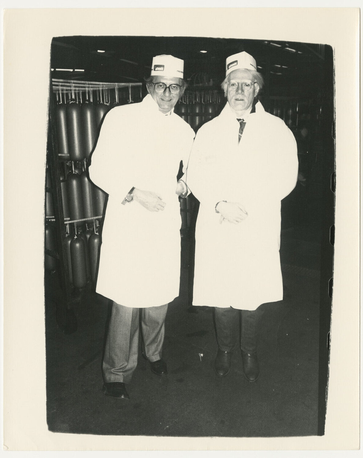 Andy Warhol and Unidentified Factory Manager, Germany Andy Warhol Fotografie te koop