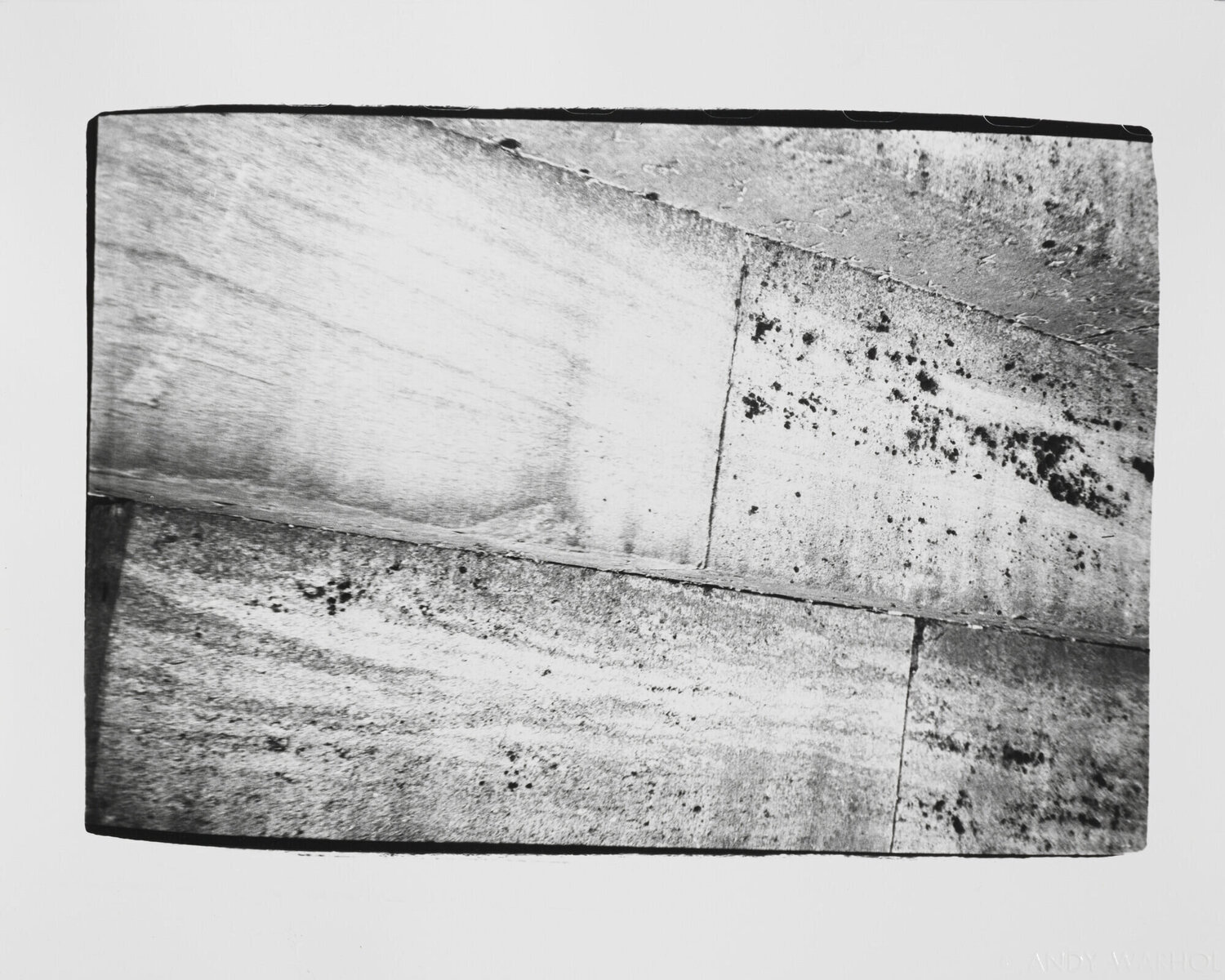 Gelatin silver print of Wood Board Wall by Andy Warhol Andy Warhol Fotografie zu verkaufen