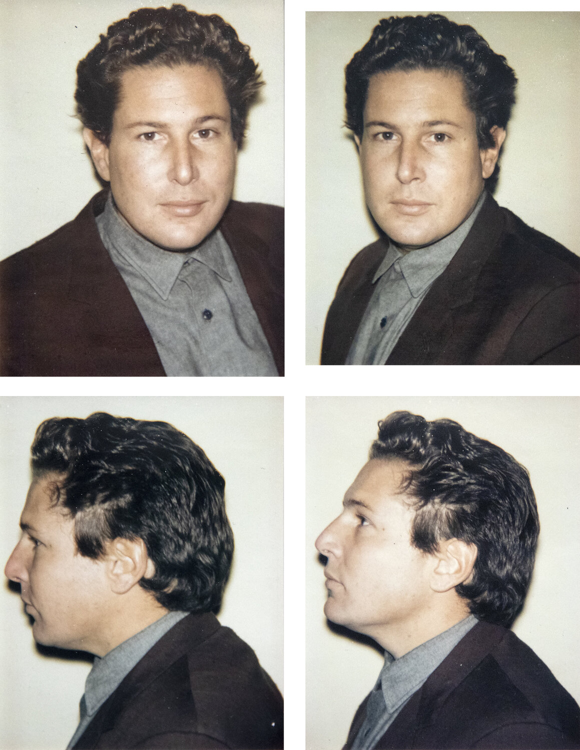 Julian Schnabel 4 Polaroids Andy Warhol Fotografia in vendita