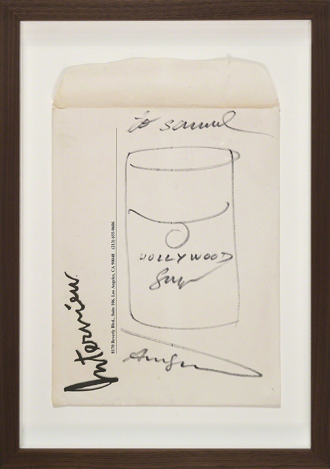 Untitled (Interview Hollywood Soup) Andy Warhol Werk op papier te koop