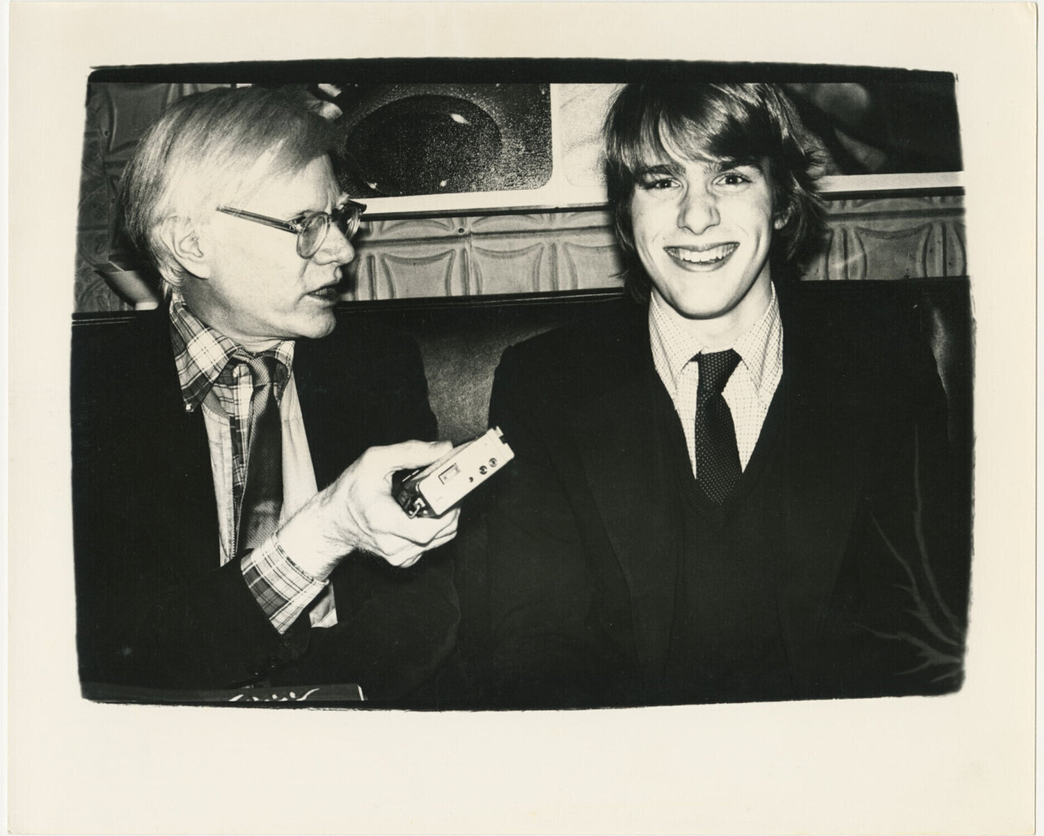 Andy Warhol recording Dan Scheffey Andy Warhol Fotografie te koop