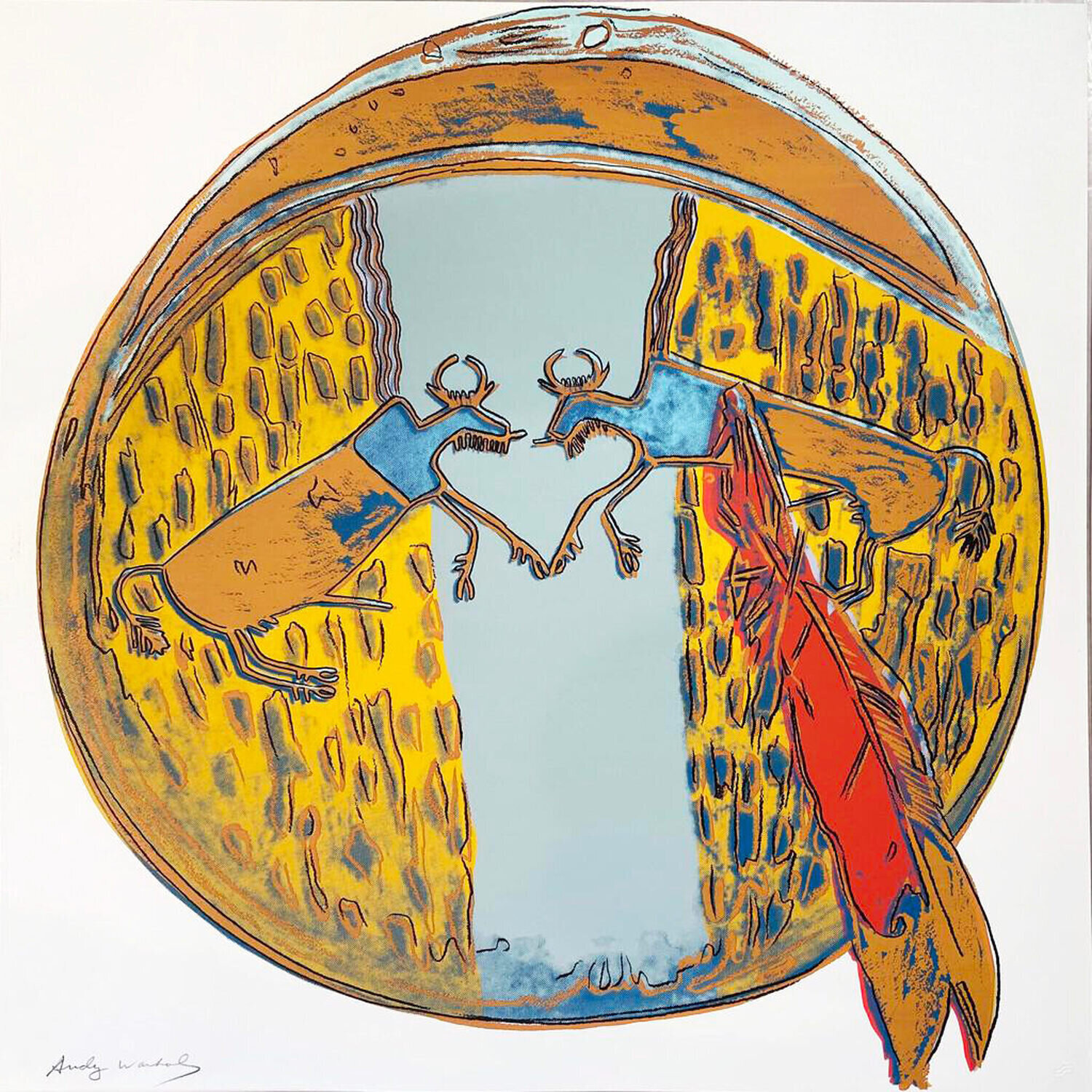 Plains Indian Shield IIB.382 from Cowboys and Indians Andy Warhol Stampa in vendita