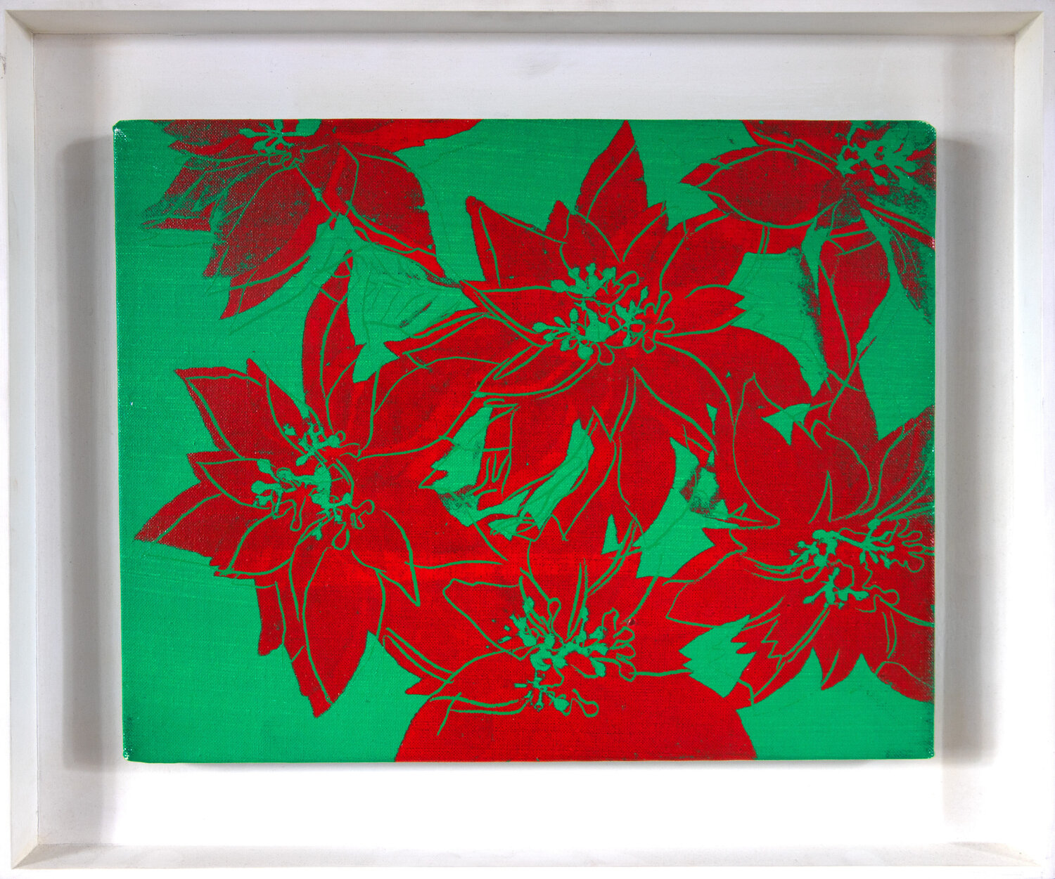 Poinsettia Andy Warhol Dipinto originale in vendita