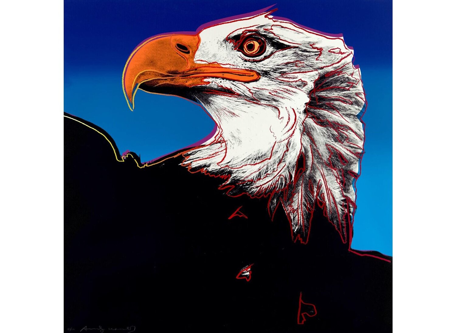Bald Eagle (F. & S. II 296) Andy Warhol Afdruk te koop
