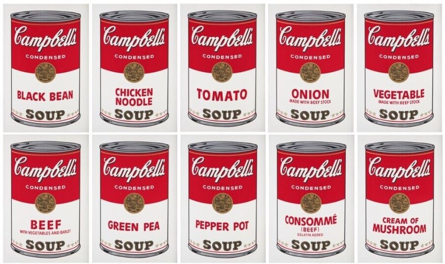 Campbell's Soup I (Complete Set), F. & S. II.44-53 Andy Warhol Druck zu verkaufen