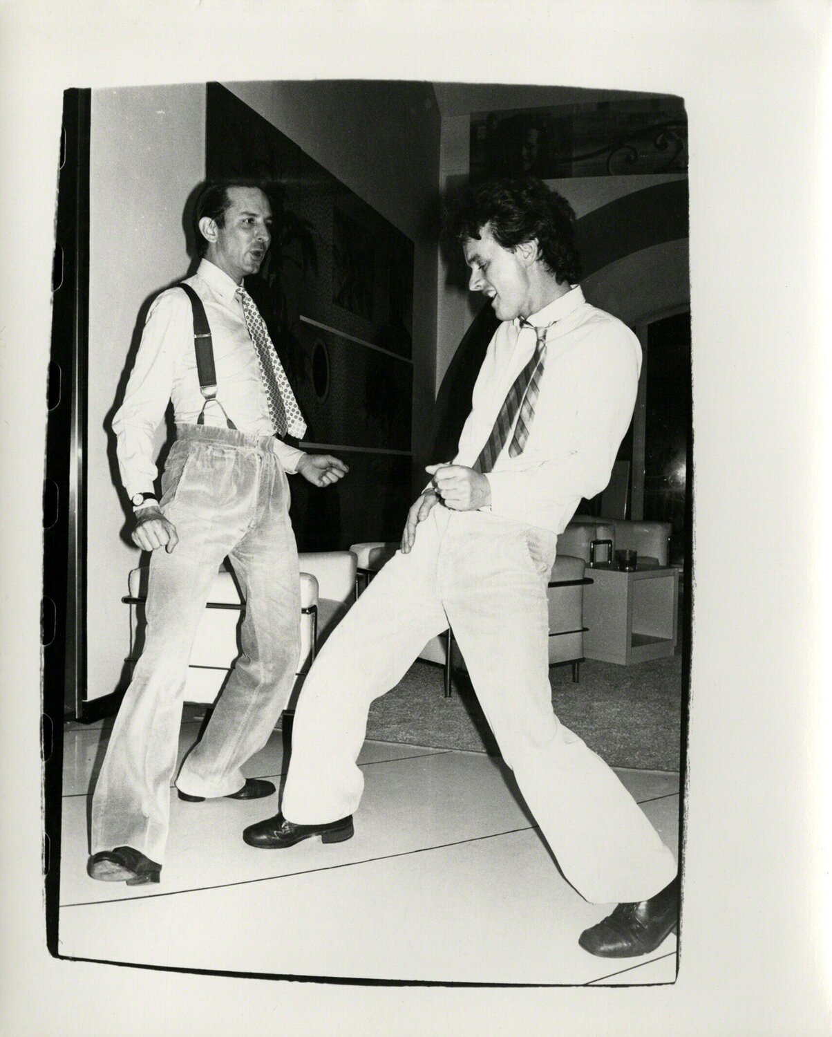 Fred Hughes Dancing with Unidentified Man Andy Warhol Fotografia in vendita