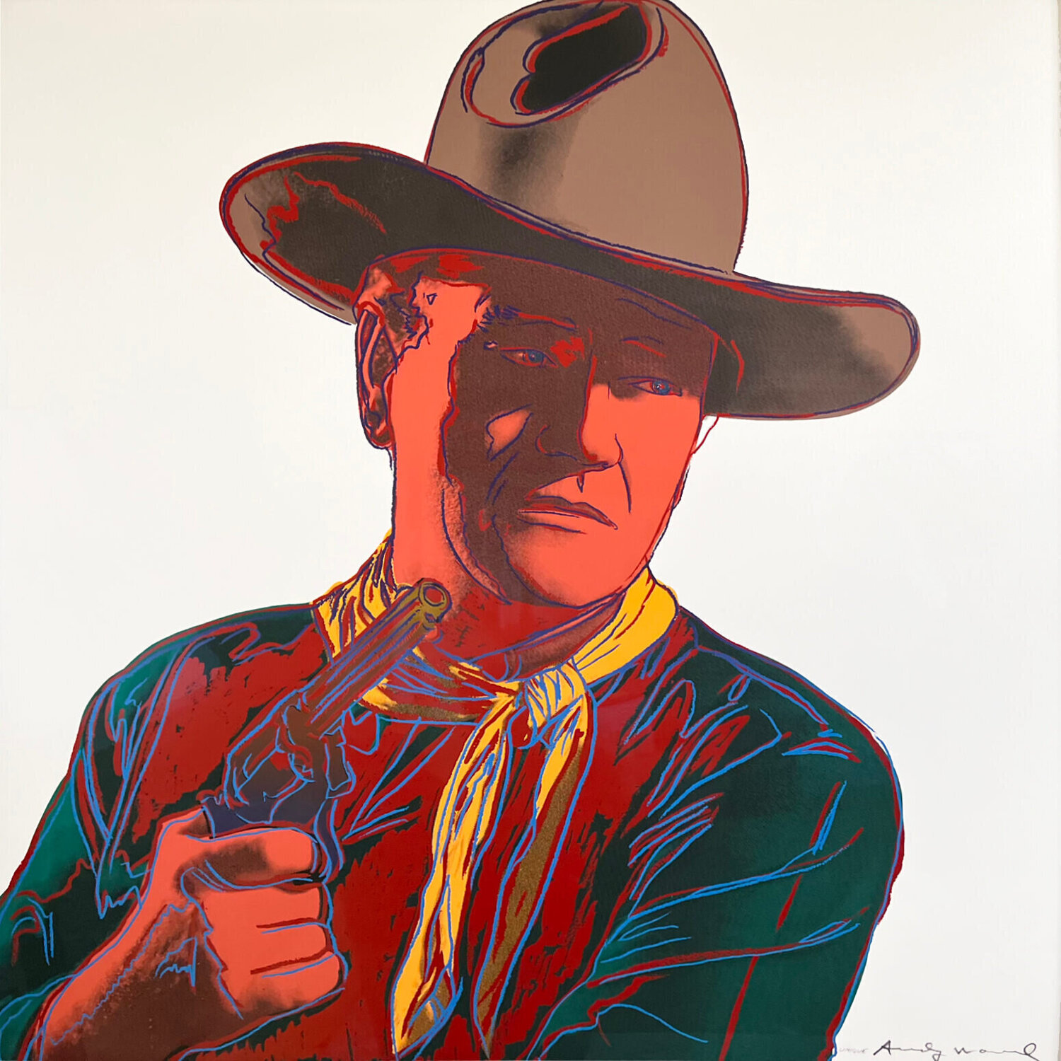 John Wayne 377 (Unique) Andy Warhol Print for sale
