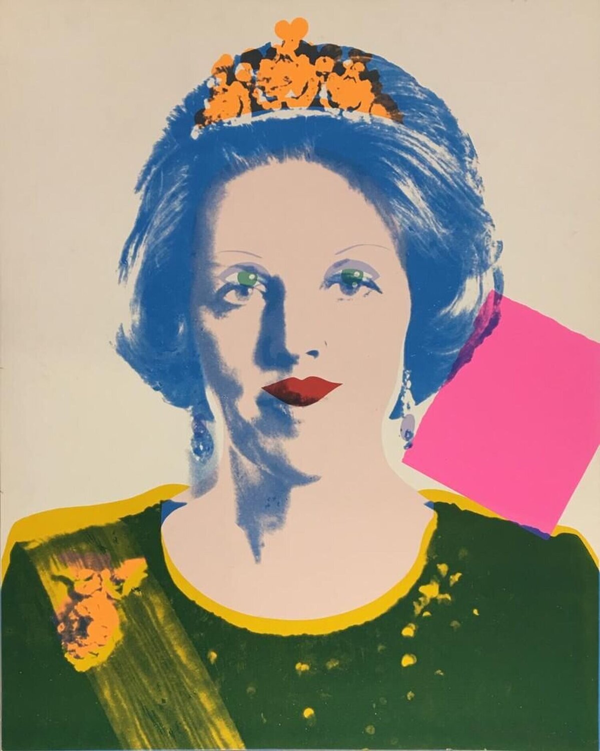 Reigning Queens: Queen Beatrix of the Netherlands (Unique) Andy Warhol Druck zu verkaufen