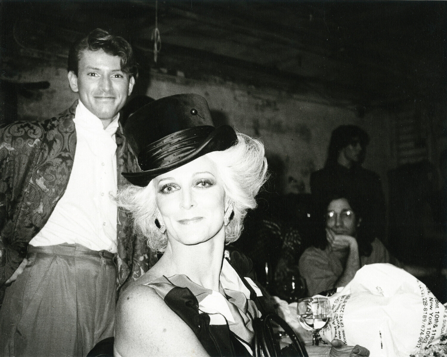 Carmen Dell'Orefice and Unidentified Man Andy Warhol Fotografia in vendita