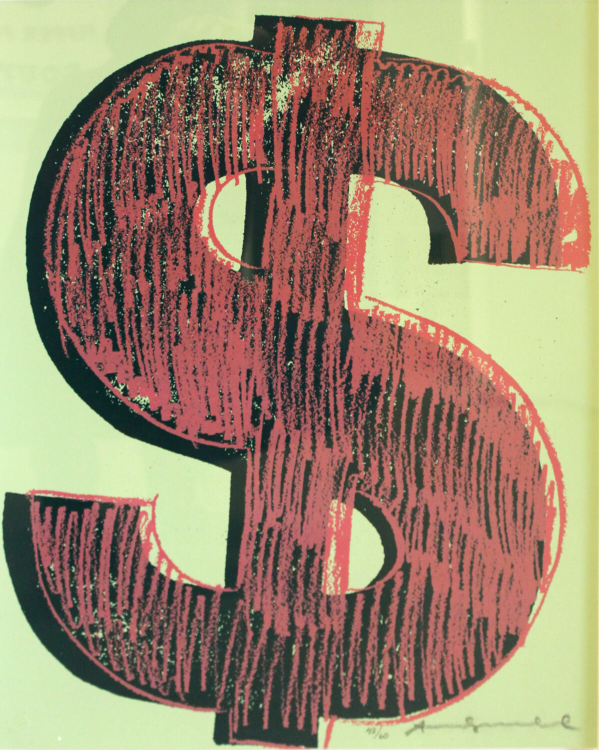 Dollar Sign (FS II.274) Andy Warhol Stampa in vendita