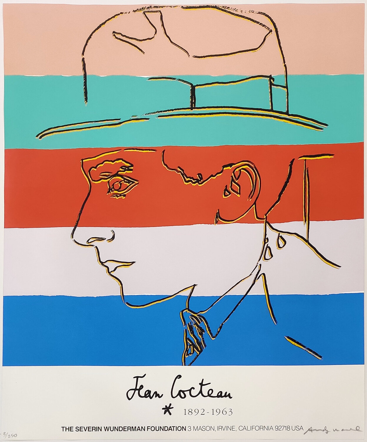 JEAN COCTEAU FS II.329A Andy Warhol Stampa in vendita