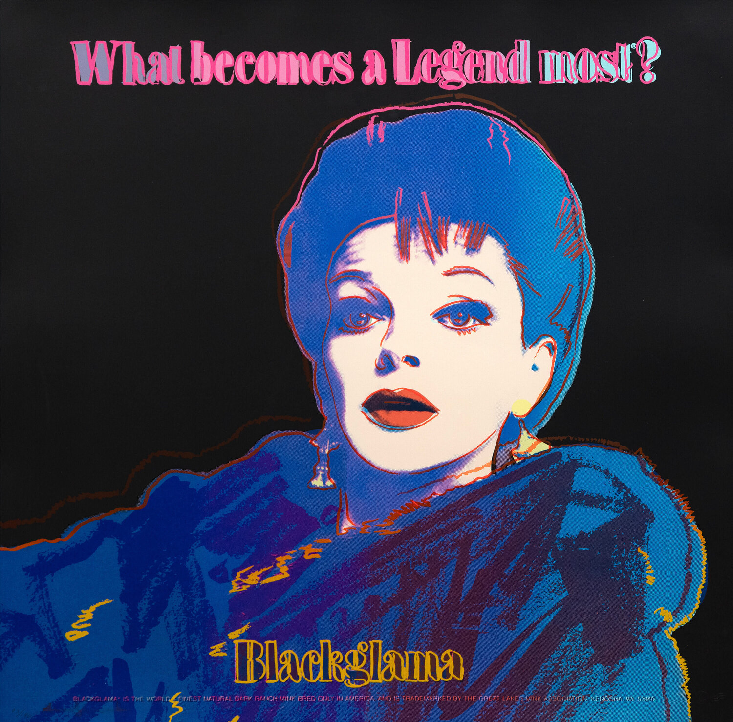 Blackglama (Judy Garland) Andy Warhol Stampa in vendita