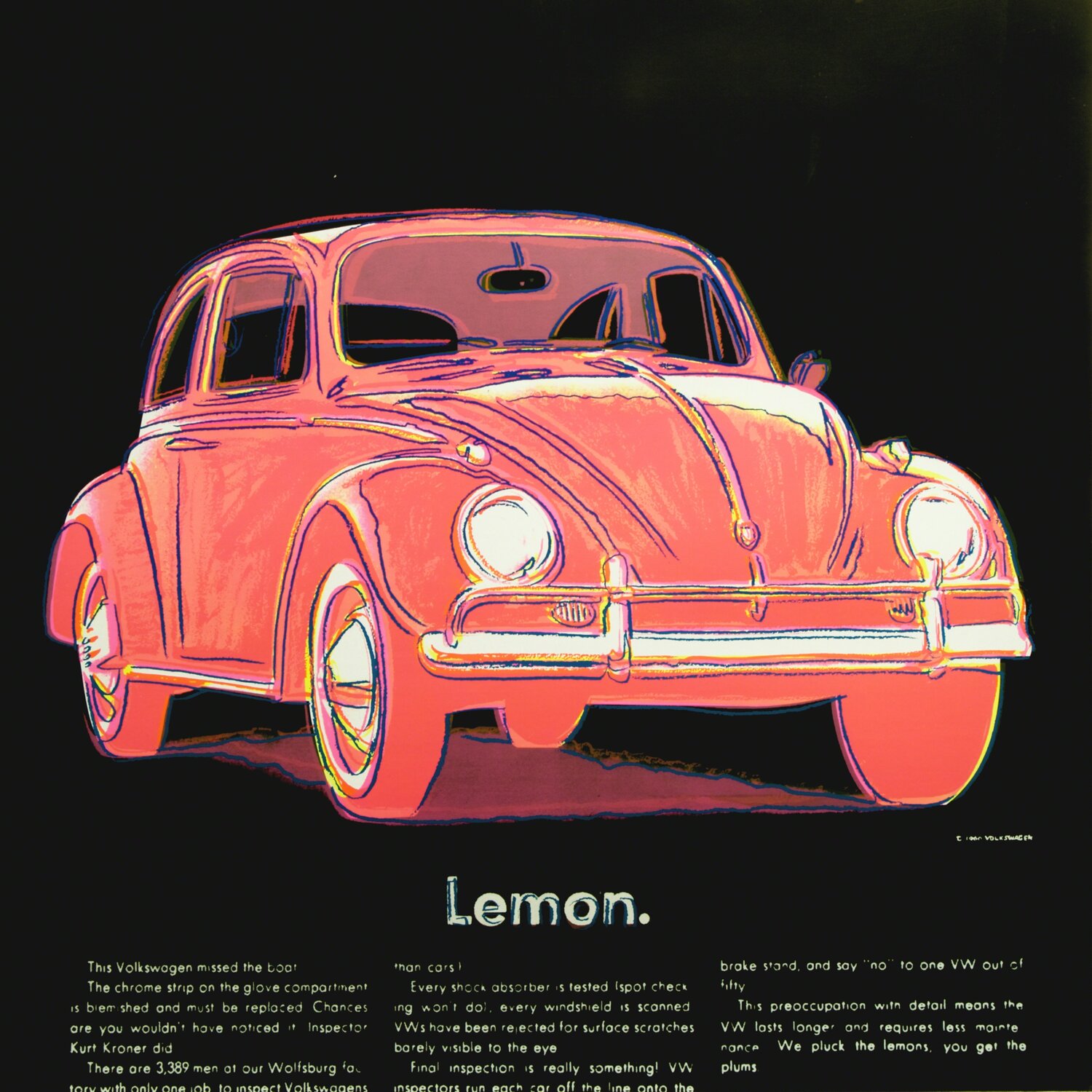 Volkswagen Andy Warhol Print for sale