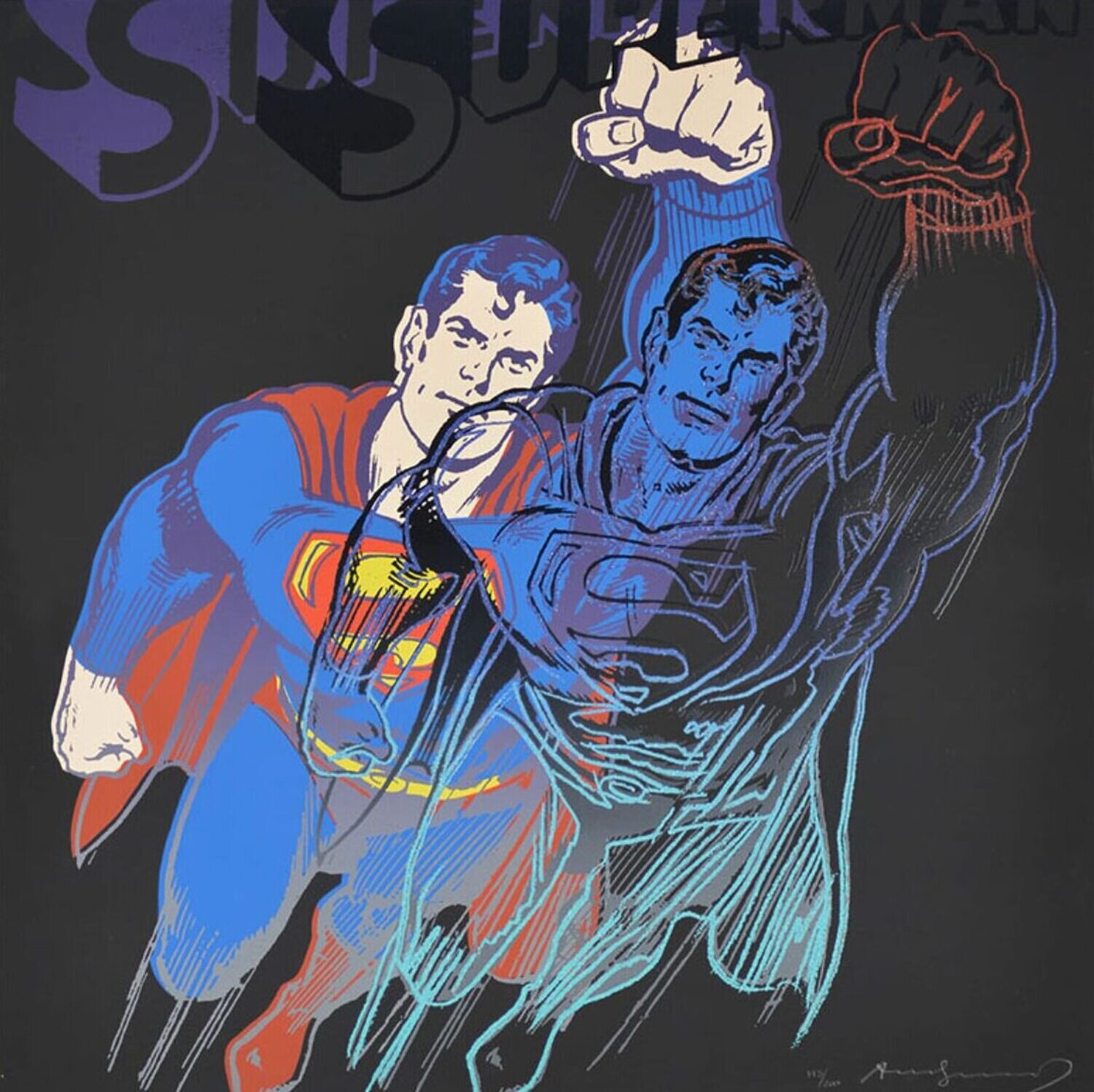 Superman FS II.260 Andy Warhol Afdruk te koop