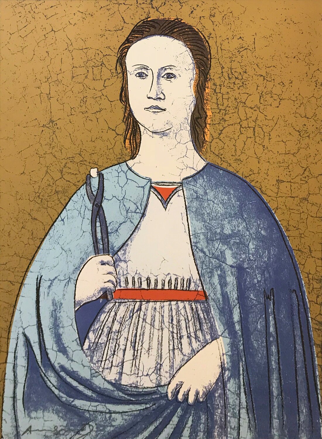 SAINT APOLLONIA FS II.332 Andy Warhol Stampa in vendita