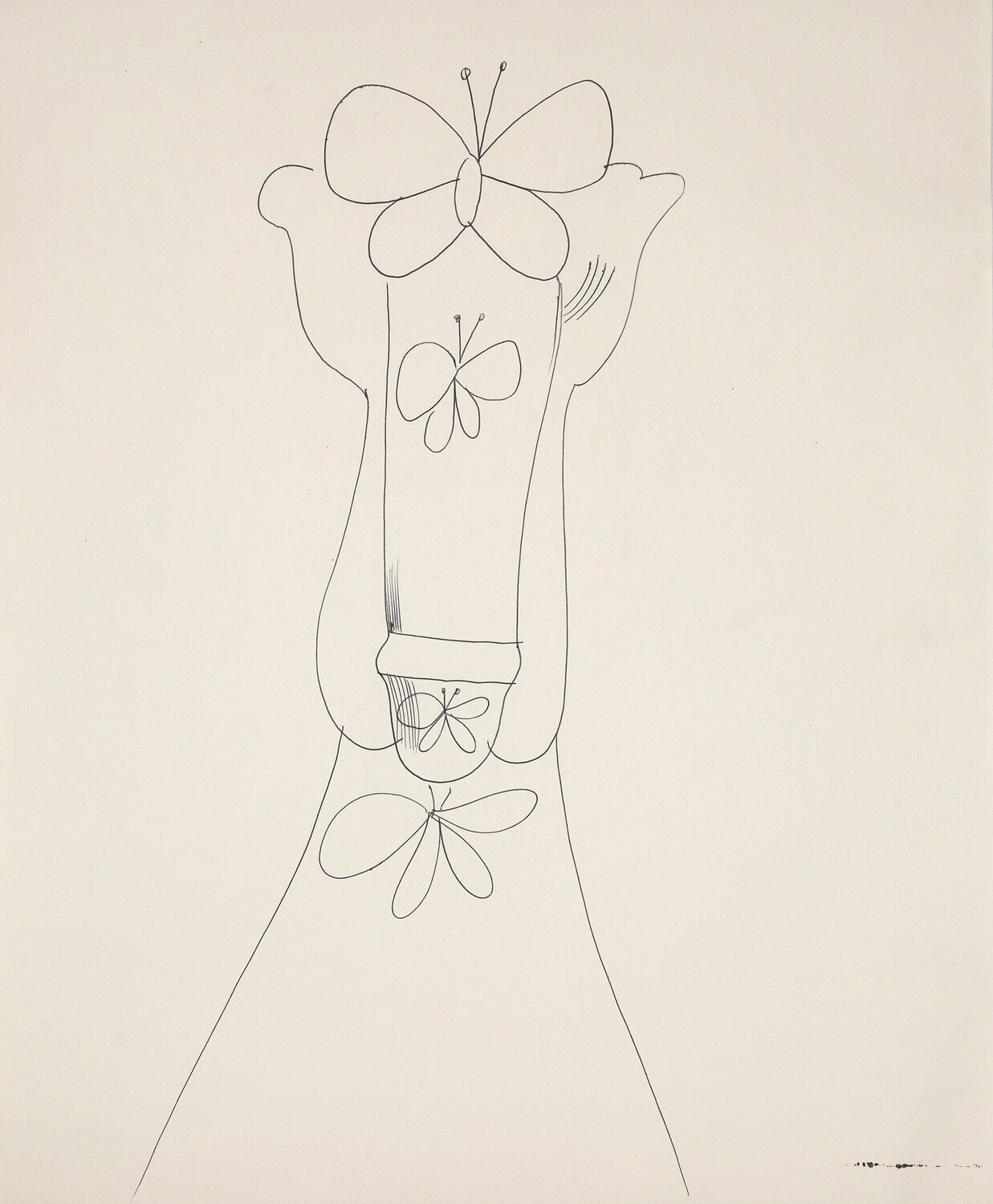 Mr. Butterfly Andy Warhol Work on Paper for sale
