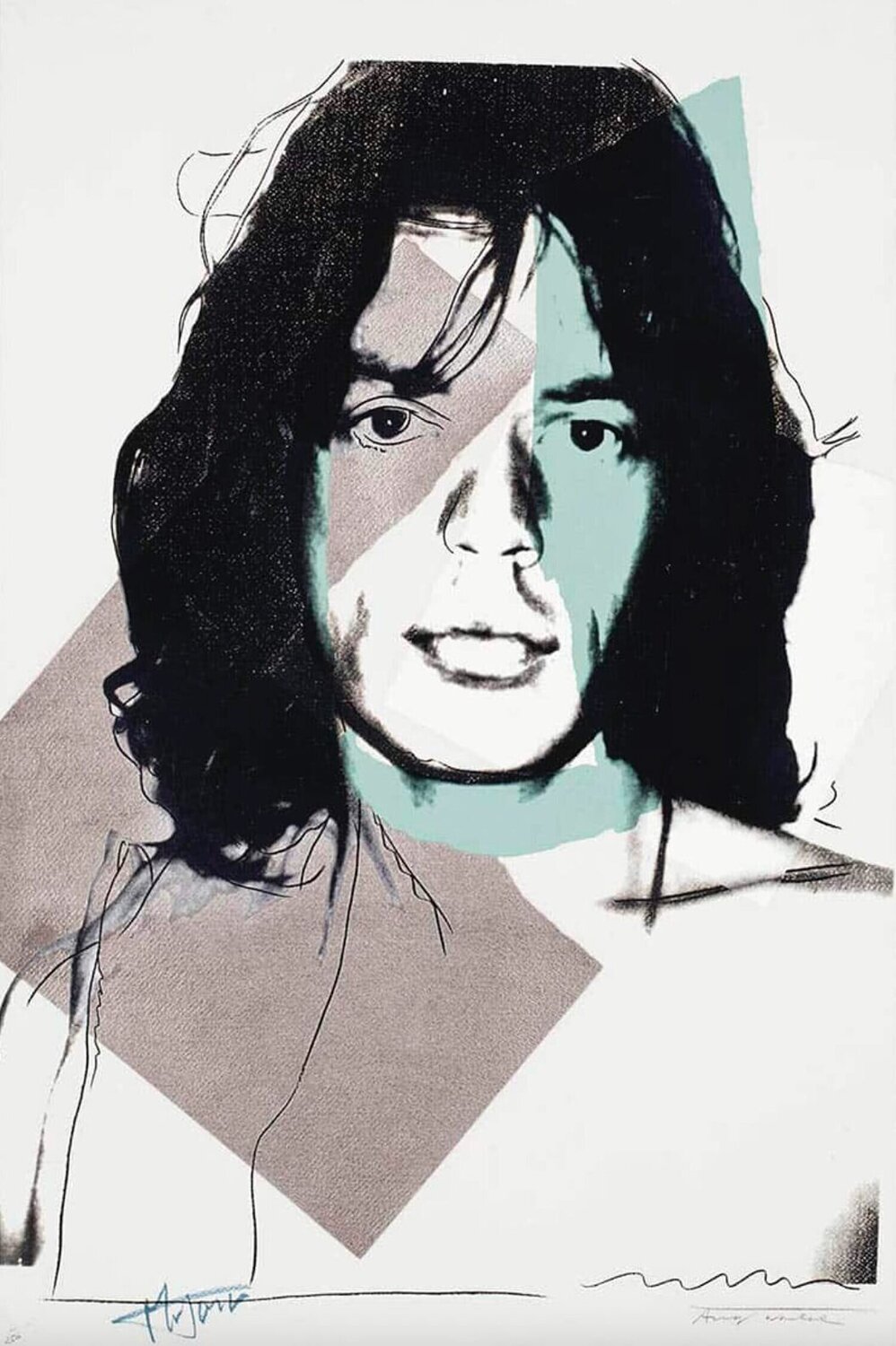 Mick Jagger FS II.138 Andy Warhol Stampa in vendita