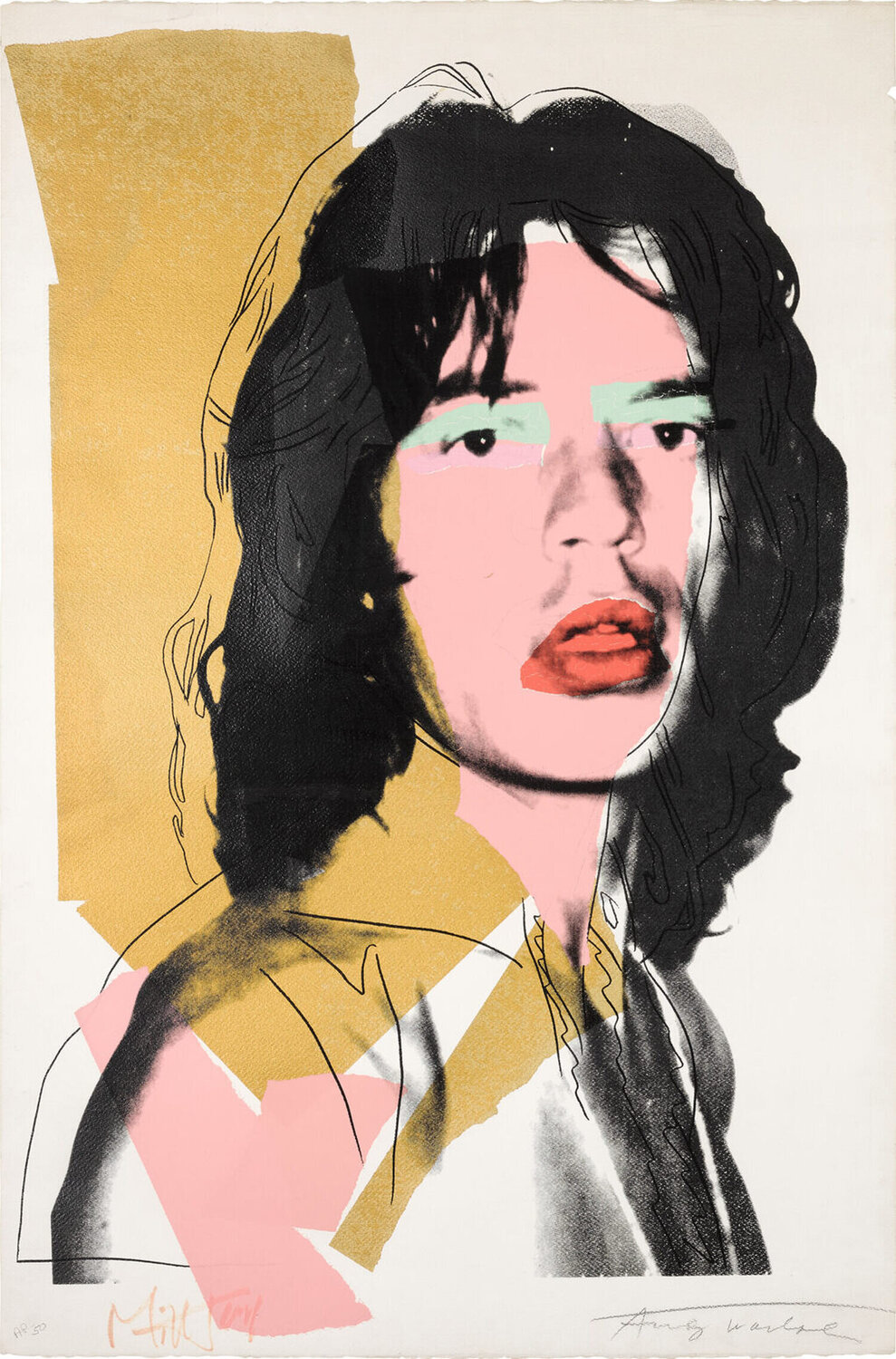 Mick Jagger (FS II.143) Andy Warhol Stampa in vendita