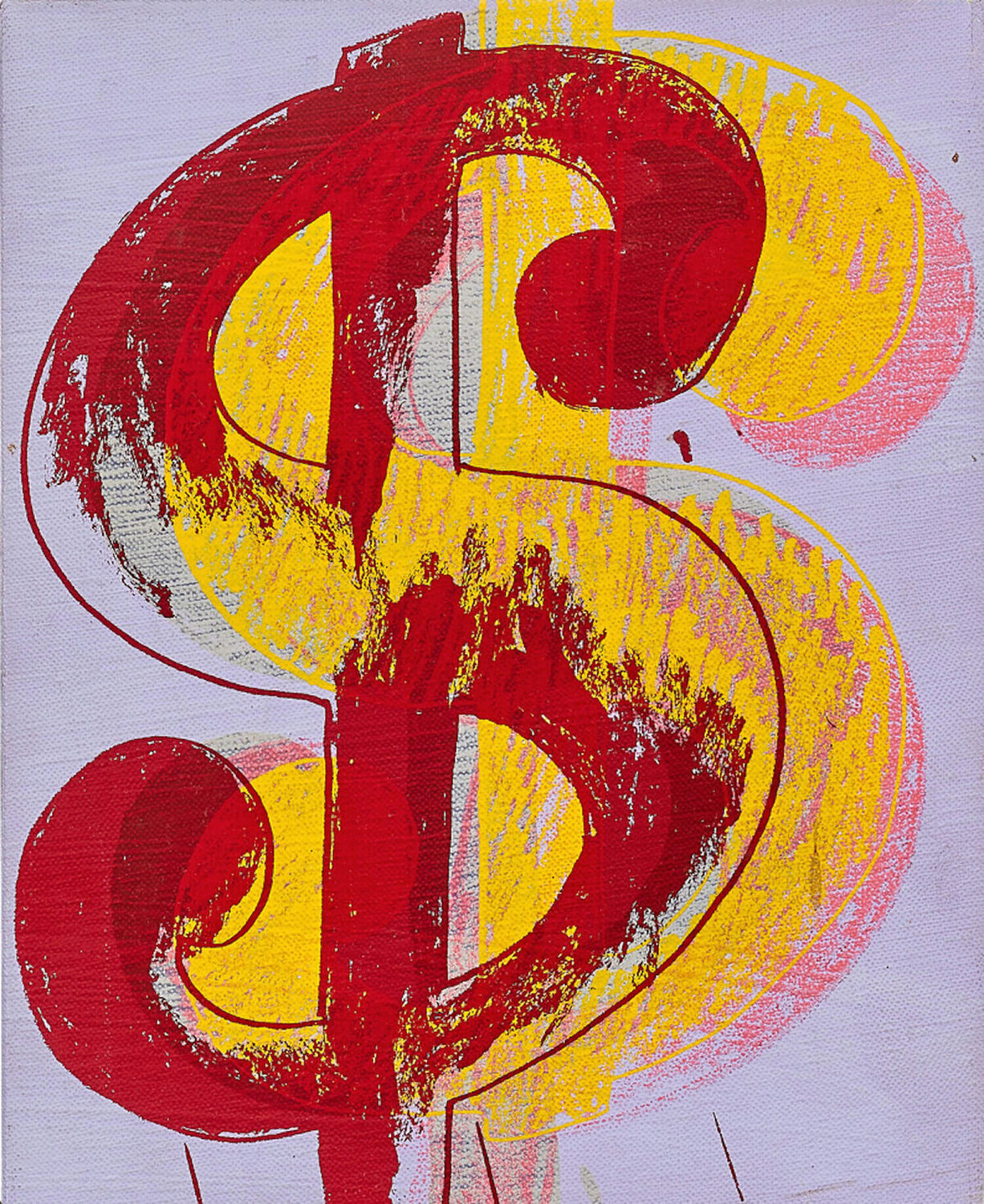 Dollar Sign Painting Andy Warhol Dipinto originale in vendita