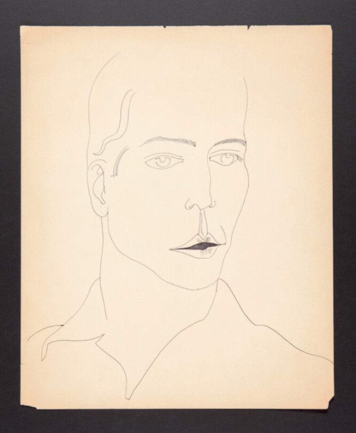 Male Portrait Andy Warhol Werk op papier te koop