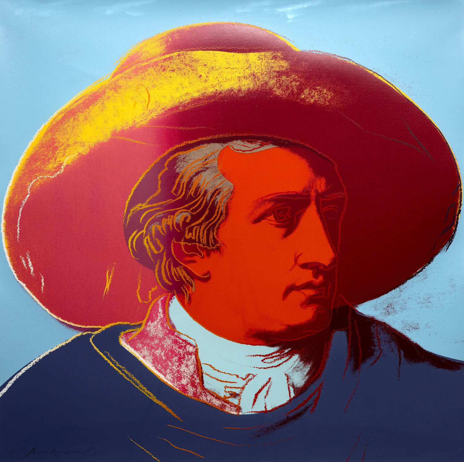 Goethe Andy Warhol Afdruk te koop