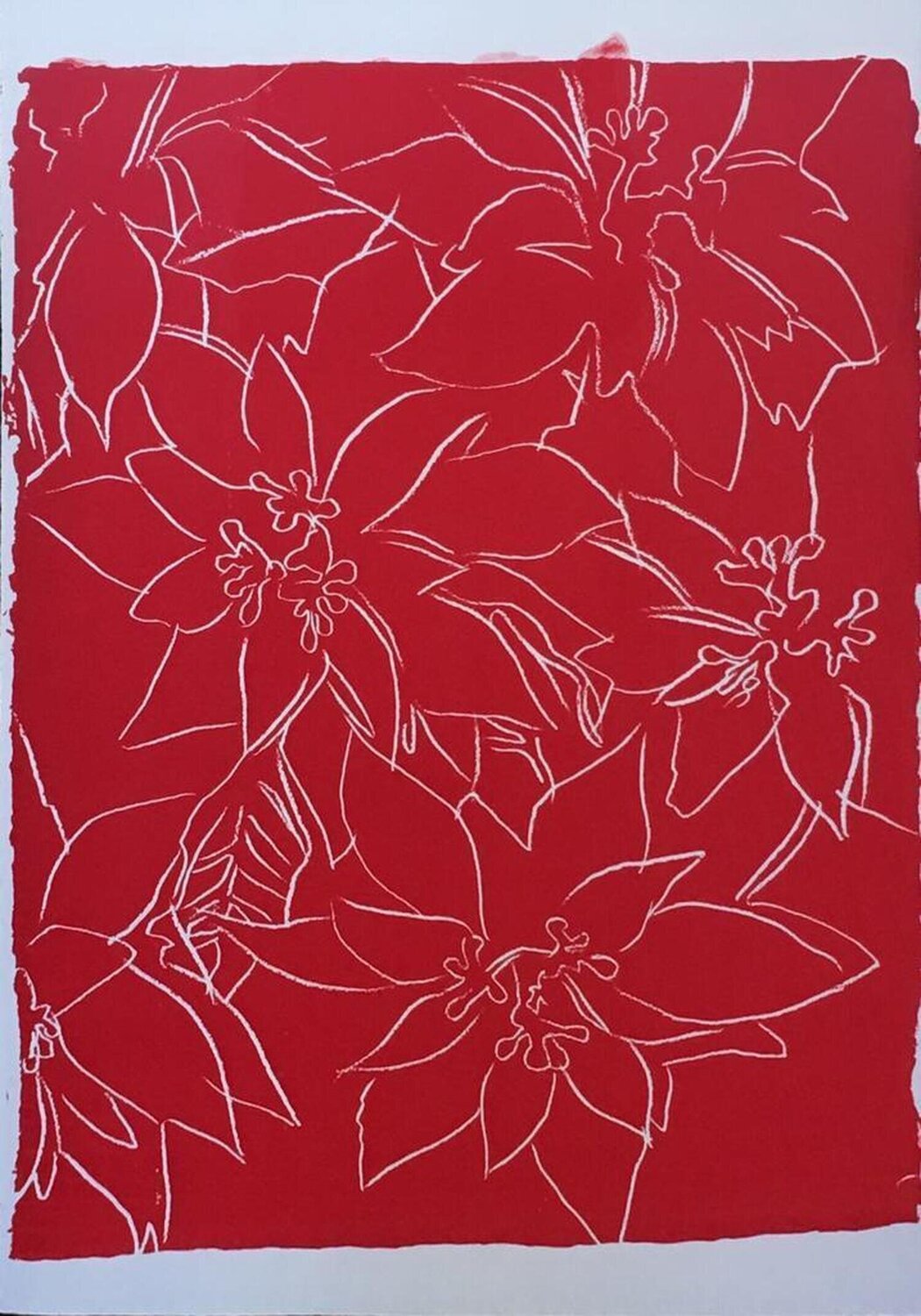 Poinsettias Andy Warhol Stampa in vendita