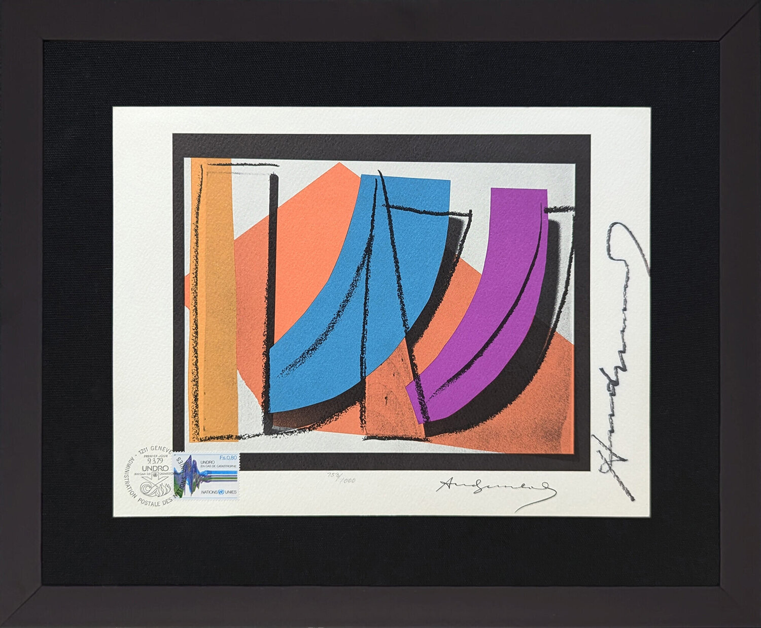 U.N. STAMP FS II.185 Andy Warhol Stampa in vendita