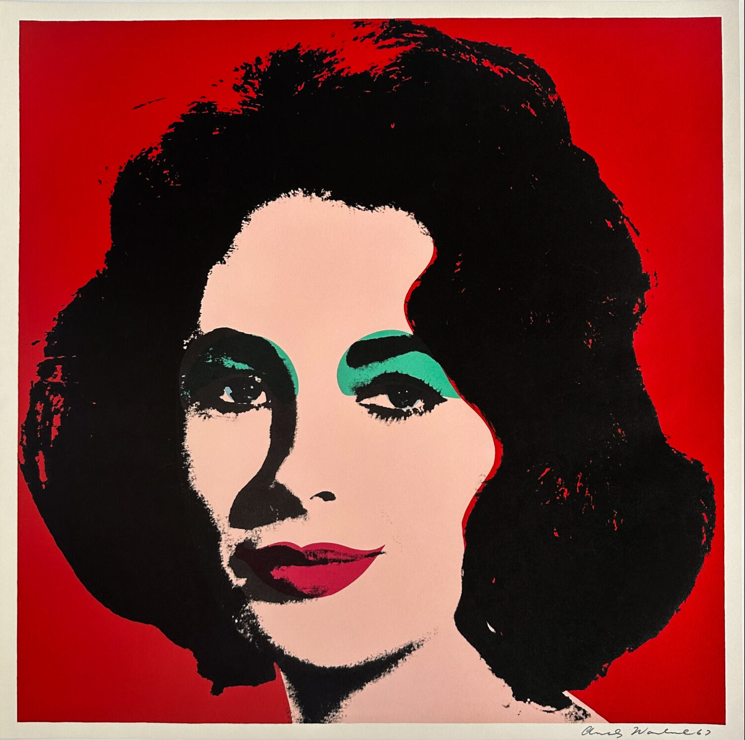 Liz' Offset Color Lithograph Andy Warhol Print for sale