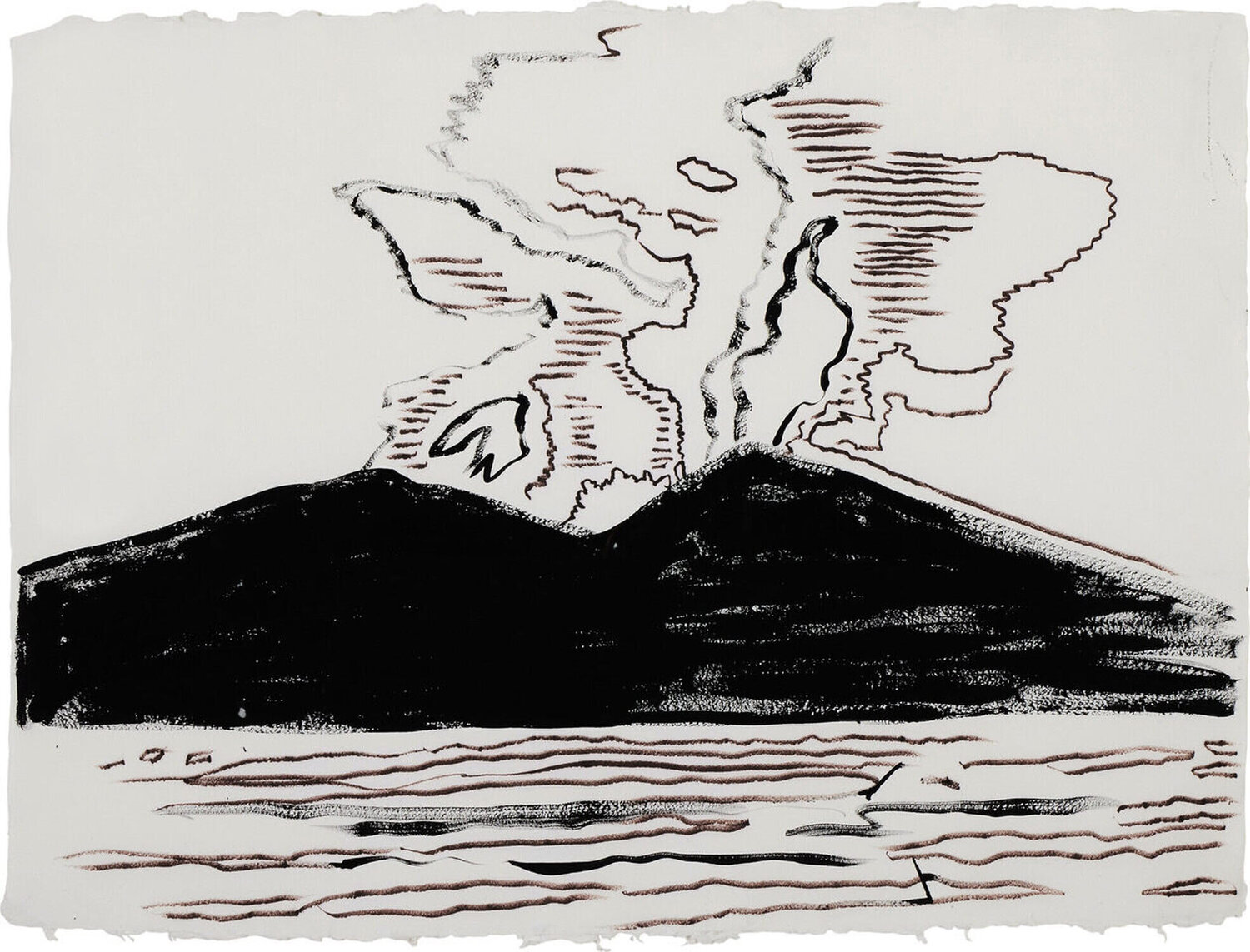 Vesuvius Andy Warhol Work on Paper for sale