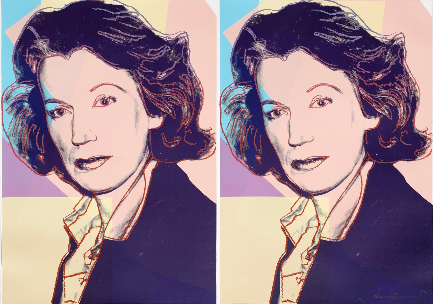 Mildred Scheel (F. & S. II.239) Andy Warhol Stampa in vendita