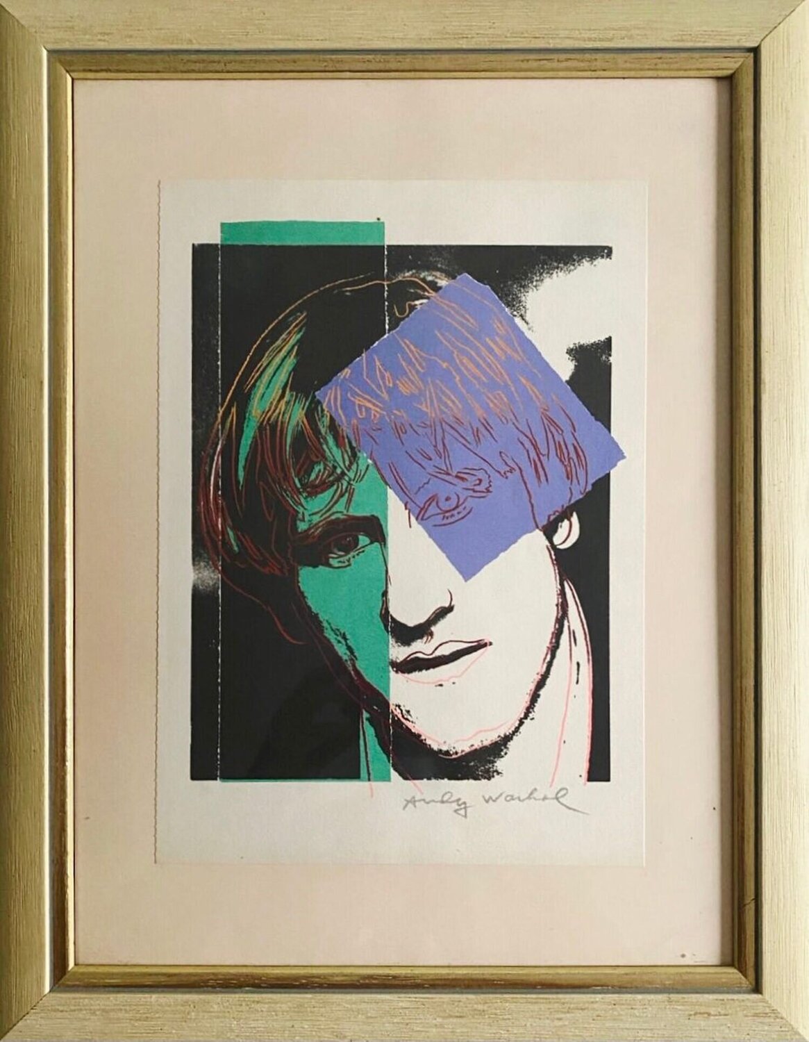Gérard Depardieu Andy Warhol Stampa in vendita