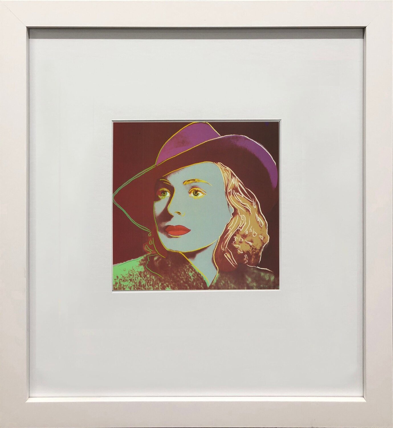 Portrait of Ingrid Bergman with Hat Andy Warhol Druck zu verkaufen