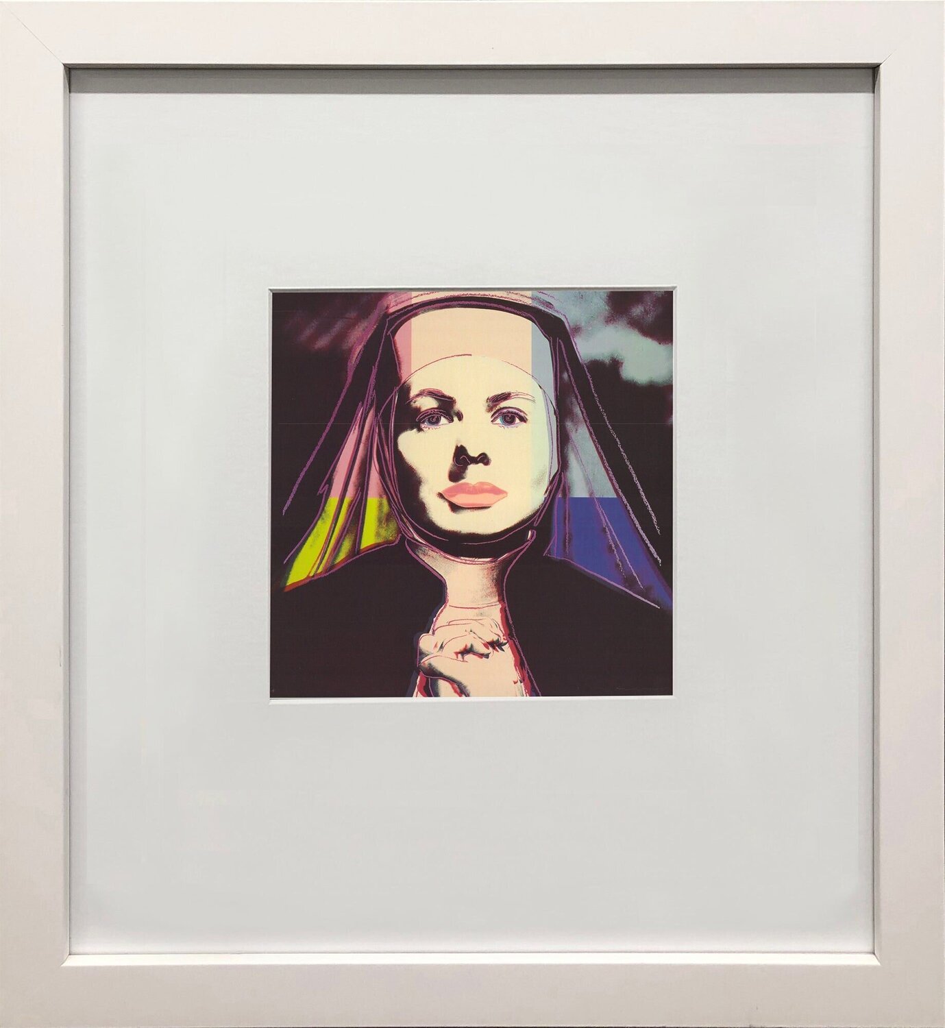 Portrait of Ingrid Bergman the Nun Andy Warhol Druck zu verkaufen