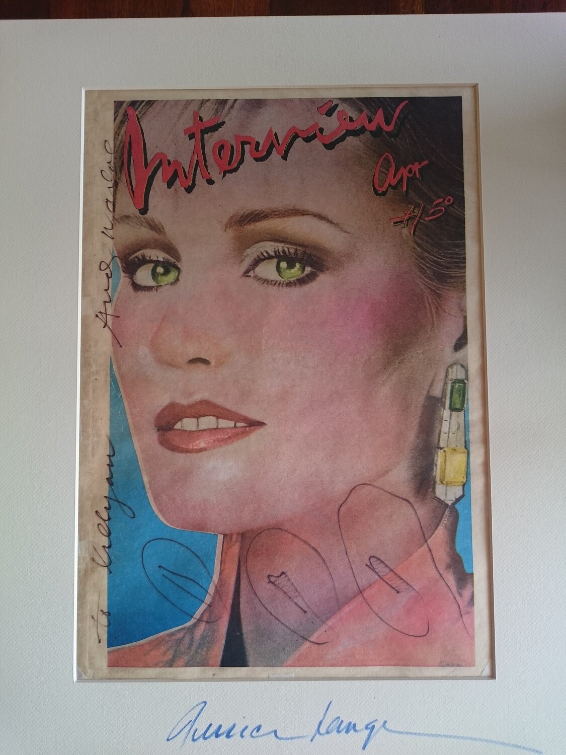 Jessica Lange Andy Warhol Opera su carta in vendita