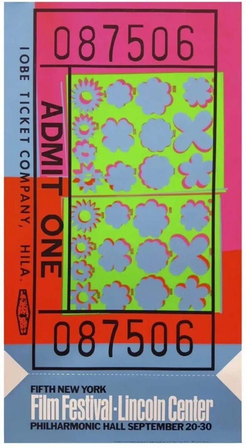 Andy Warhol Lincoln Center Ticket Andy Warhol Stampa in vendita