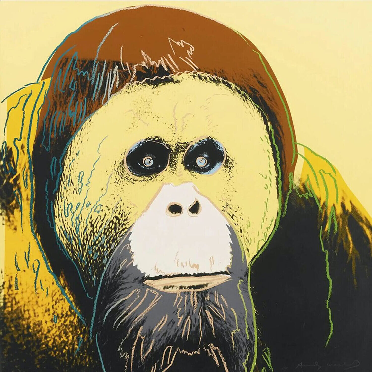 Orangutan (F. & S. II. 299) Andy Warhol Stampa in vendita
