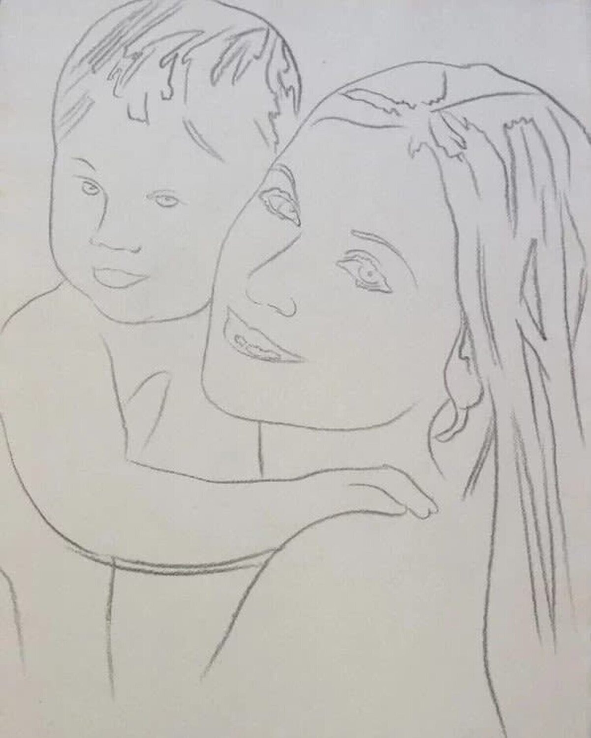 Madonna with Child Andy Warhol Opera su carta in vendita