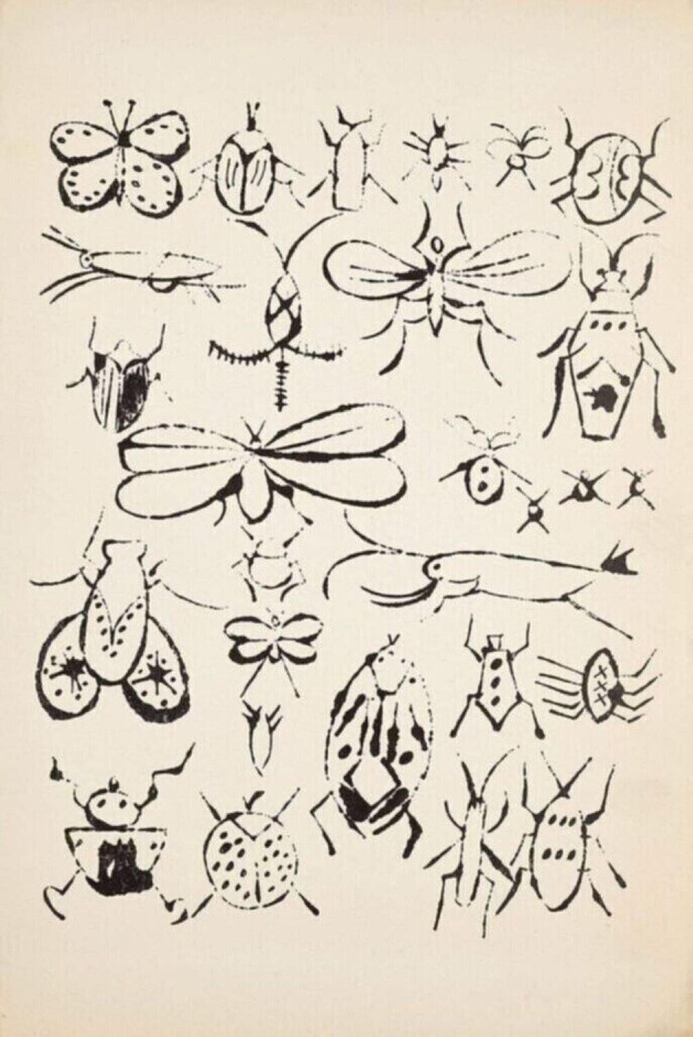 Happy Bug Day Andy Warhol Afdruk te koop
