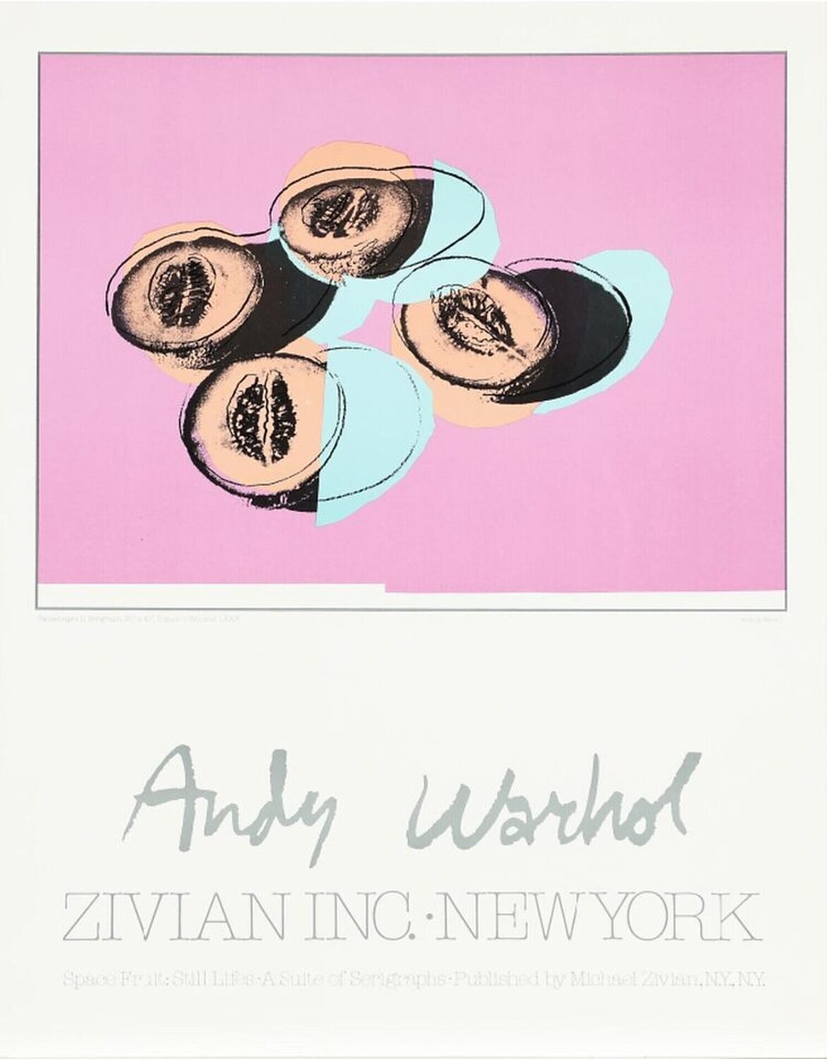 Andy Warhol Space Fruit Exhibition Poster Andy Warhol Stampa in vendita
