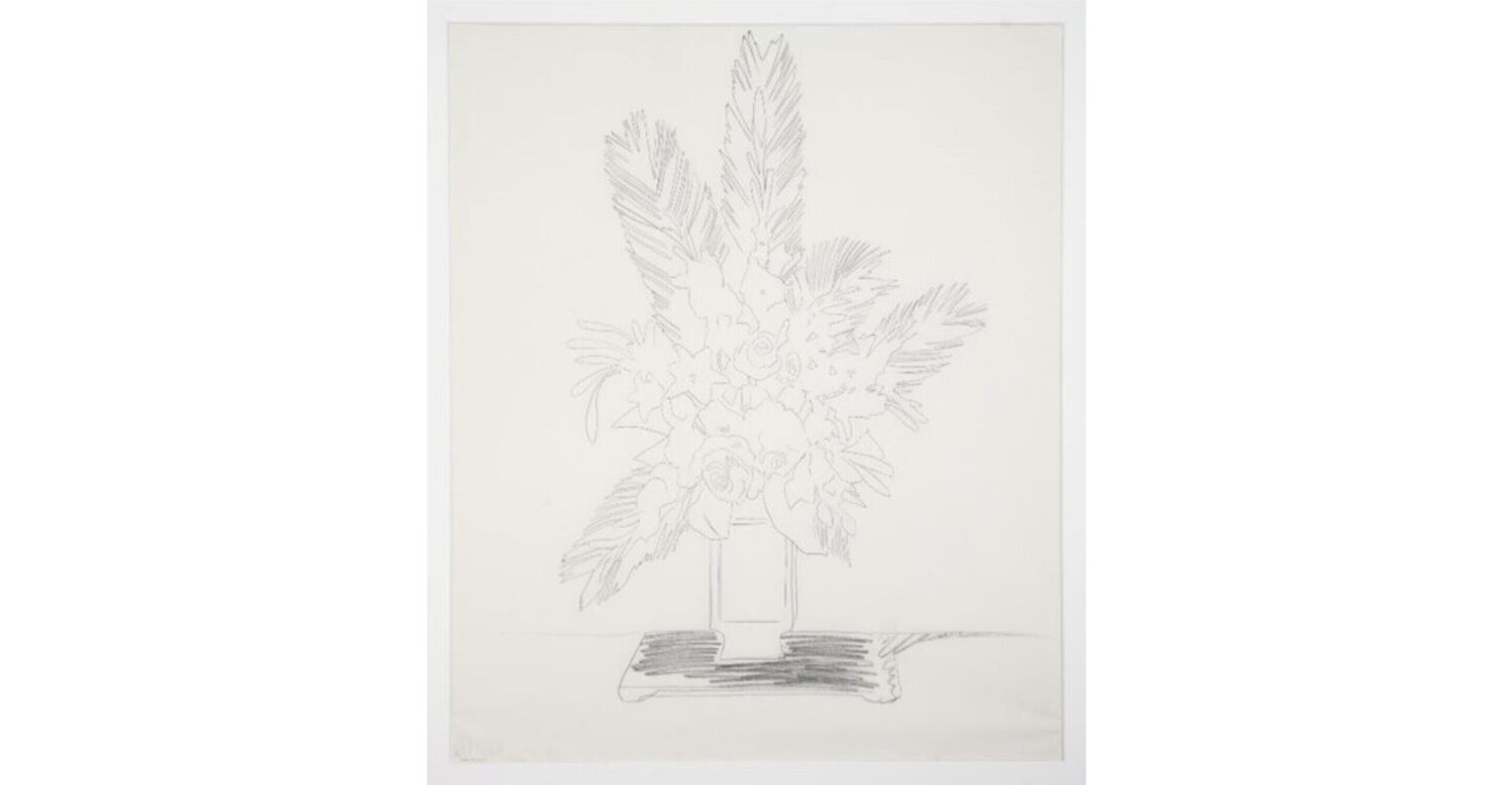 Bouquet of Flowers Andy Warhol Werk auf Papier zu verkaufen