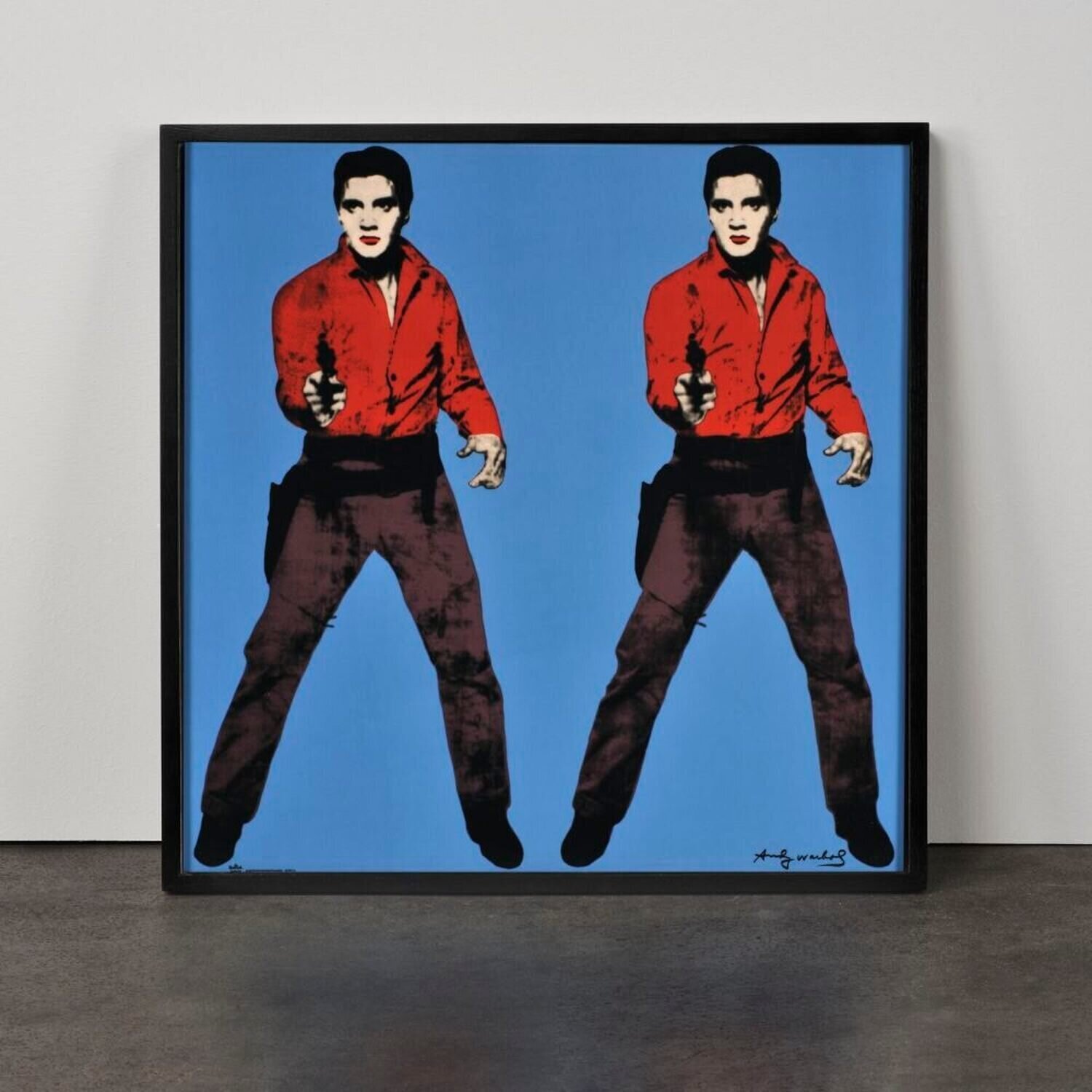 Blue Elvis Andy Warhol Afdruk te koop