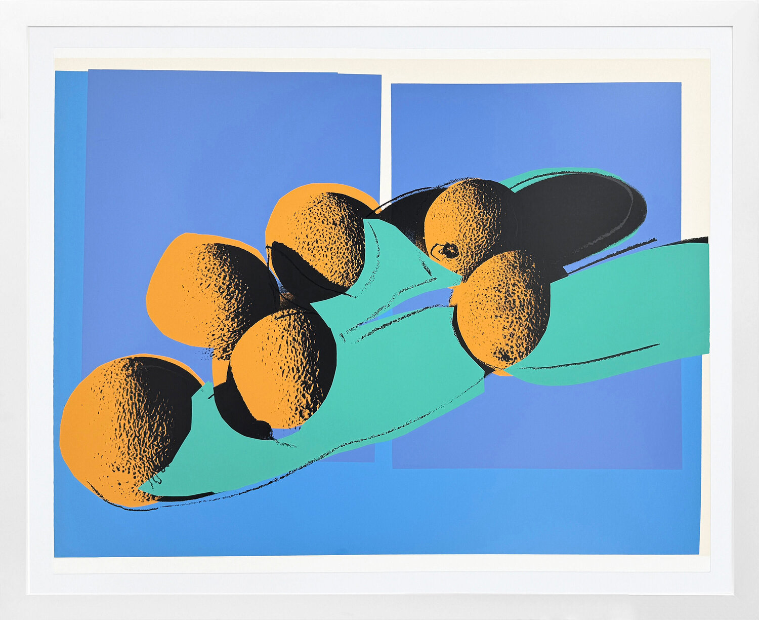 Space Fruit: Cantaloupes I (large screen print - authenticated) Andy Warhol Afdruk te koop