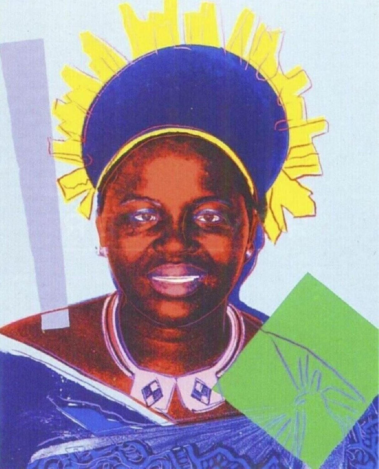 Queen Ntombi Twala 347 Andy Warhol Print for sale