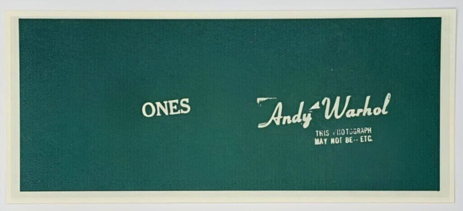 Warhol Art Cash (ones) Andy Warhol Print for sale