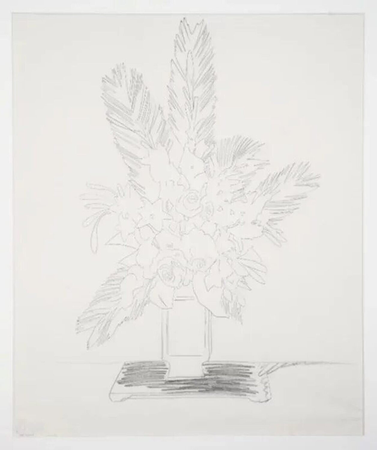 Bouquet of Flowers Andy Warhol Work on Paper for sale