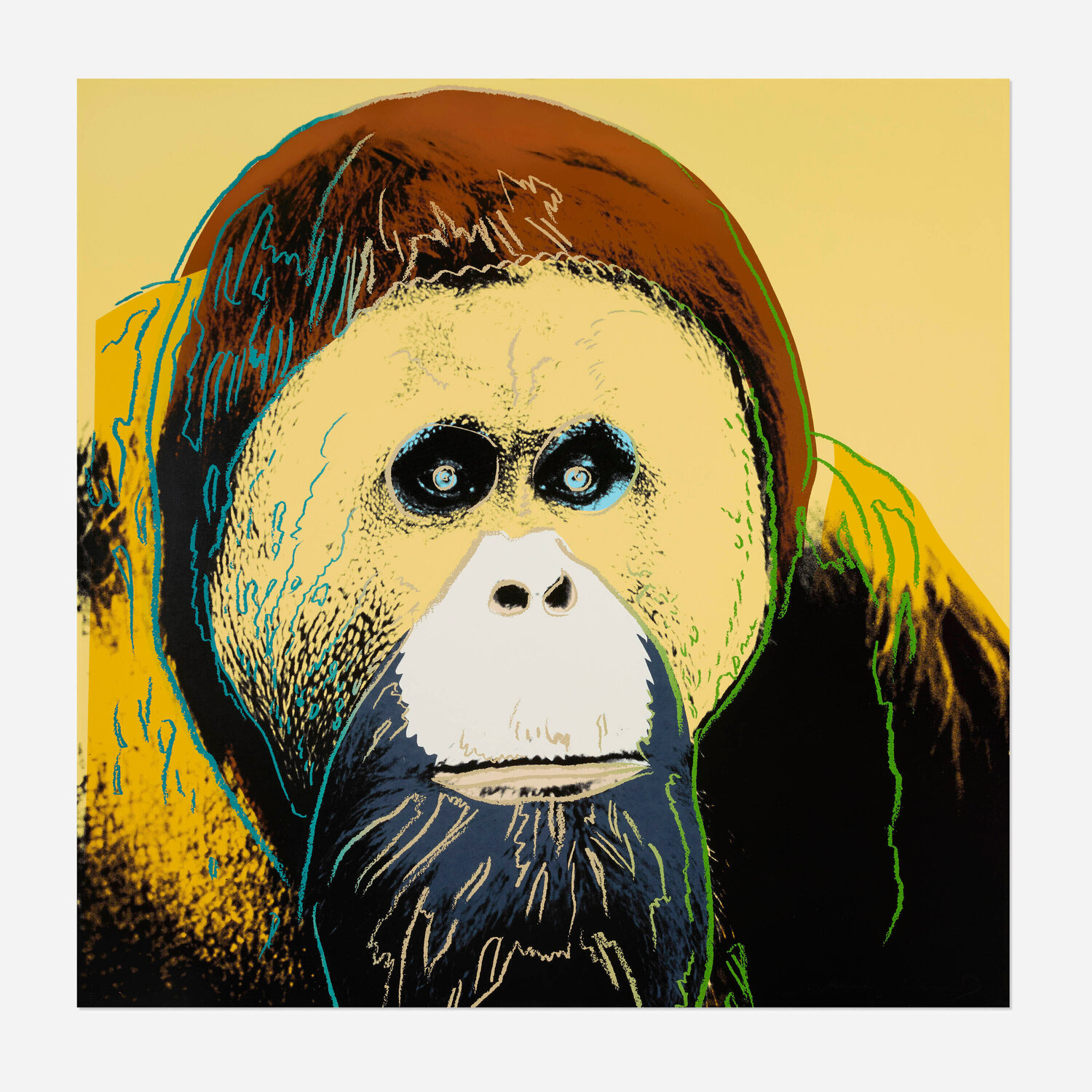 Orangutan (from the Endangered Species portfolio) Andy Warhol Stampa in vendita