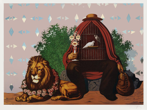 Deux Tourterelles dans la Chaude Pénombre de leur Maison by René Magritte, Print for Sale on Singulart