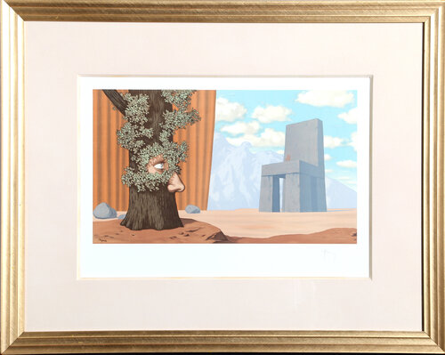 Les Claires-Voies d'un Jeune Regard Embaument La Fيبte d'un Vieil Arbre by René Magritte, Print for Sale on Singulart