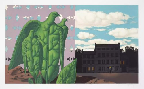 Les Grands Oiseaux sont Ceux de L'Ile au Trésor by René Magritte, Print for Sale on Singulart